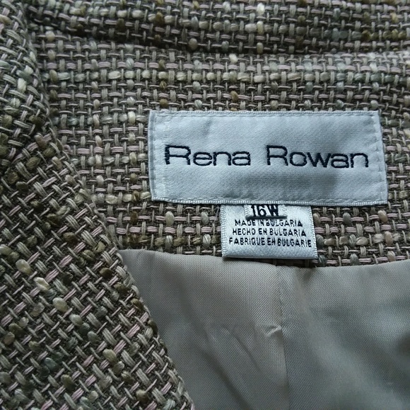 $159 NWT | RENA ROWAN Fringe Tweed Jacket | Women's Size 16W - Picture 6 of 7